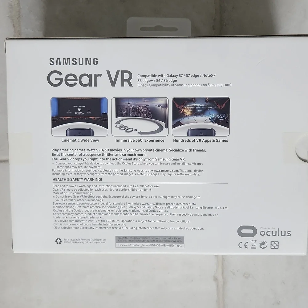 Samsung Gear VR Oculus (New)